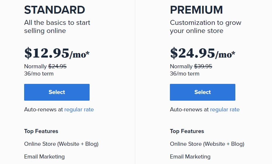bluehost ecommerce hosting prices